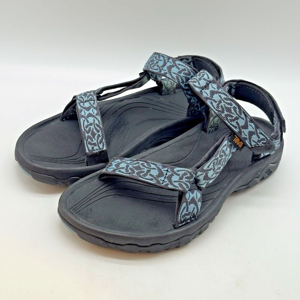 Teva Hurricane 4 Sport Sandals 1093378 Women's 9 Blue Hook & Loop Hiking Shoes